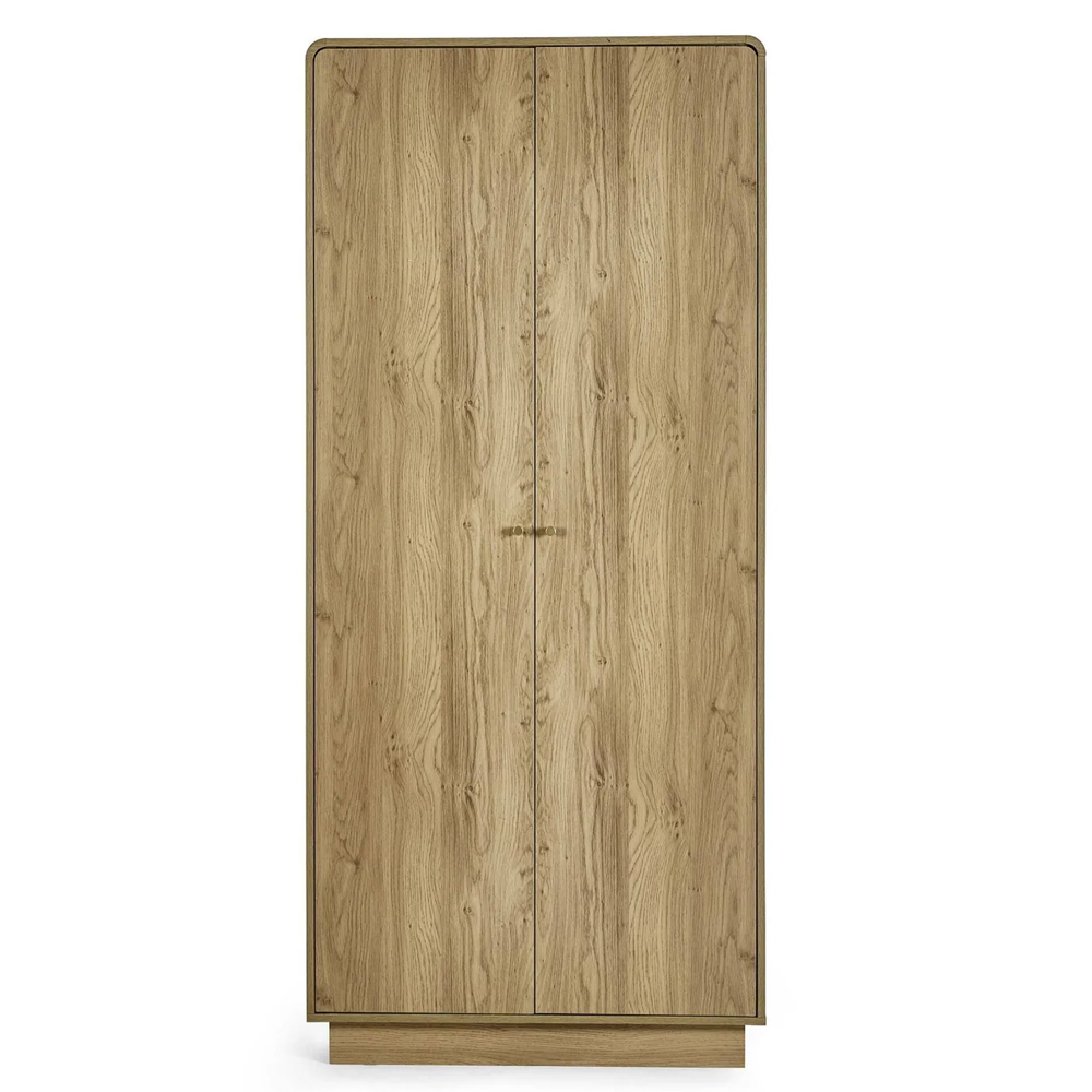 Issaquah Wooden Wardrobe With 2 Doors - Oak