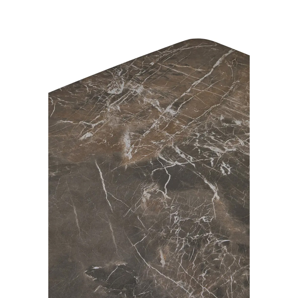Ithaca Ceramic Top Rectangular Coffee Table In Grey And Black