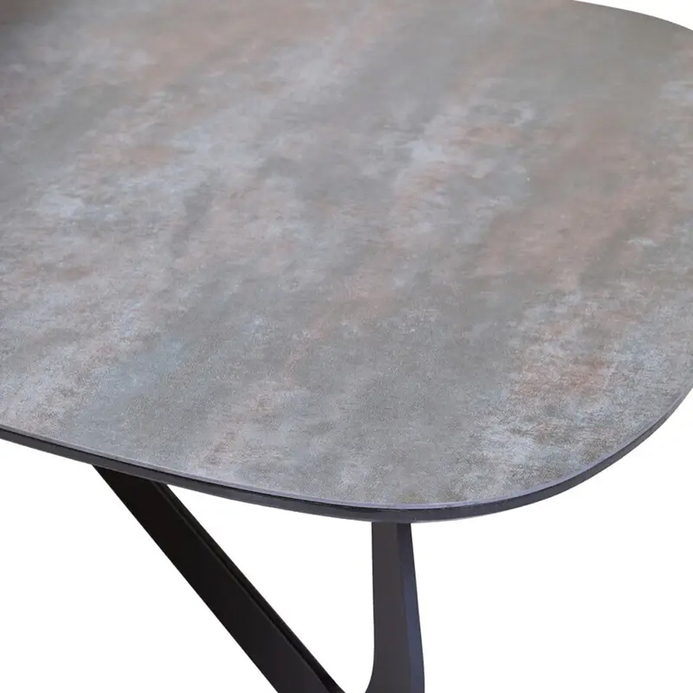 Ithaca Large Ceramic Top Nesting Coffee Table In Grey And White