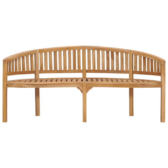 Ivan Banana Shape Garden Seating Bench Large In Natural