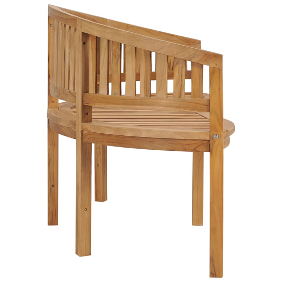 Ivan Banana Shape Garden Seating Bench Large In Natural