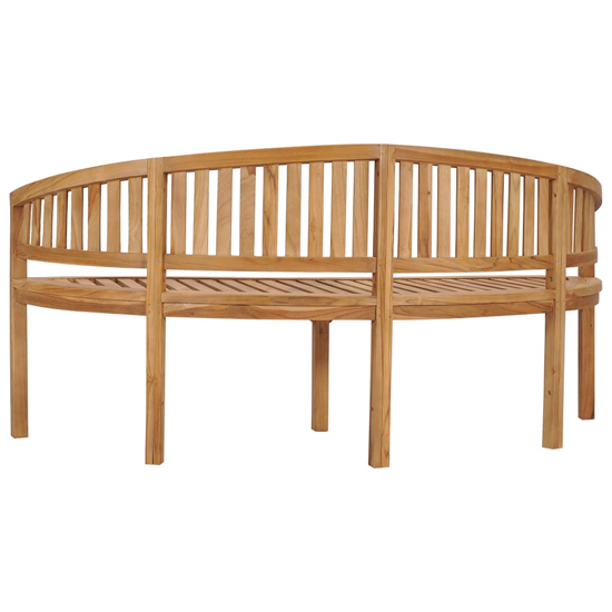 Ivan Banana Shape Garden Seating Bench Large In Natural