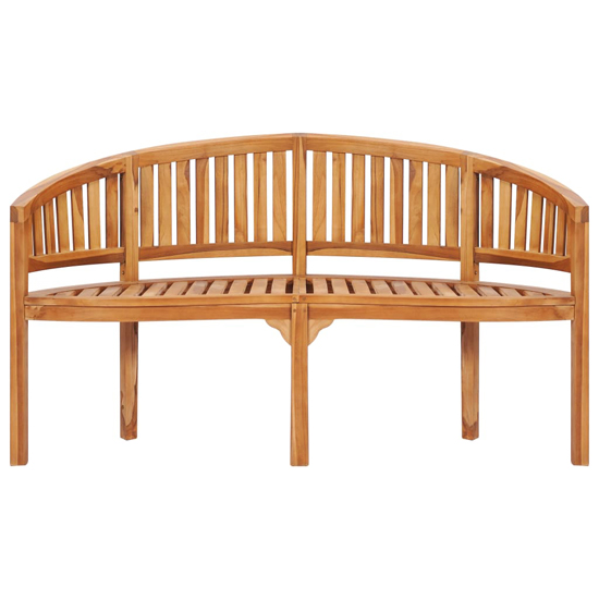 Ivan Banana Shape Garden Seating Bench Medium In Natural