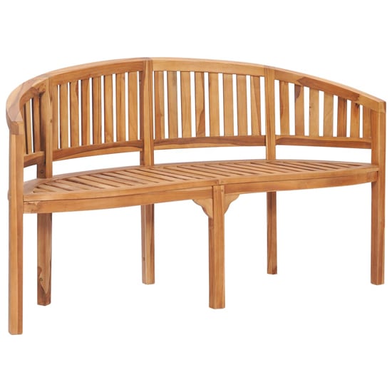 Product photograph of Ivan Banana Shape Garden Seating Bench Medium In Natural from Furniture in Fashion