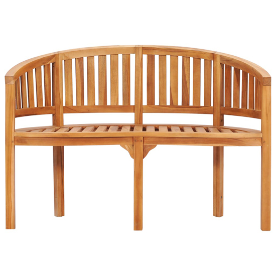Ivan Banana Shape Garden Seating Bench Small In Natural