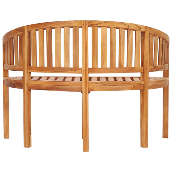 Ivan Banana Shape Garden Seating Bench Small In Natural