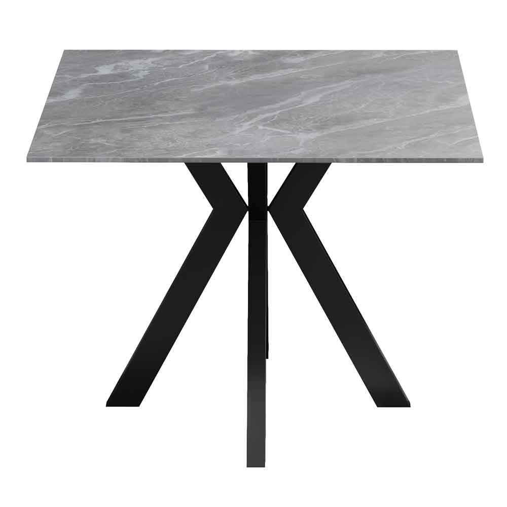 Iveran Ceramic Dining Table in Matt Grey