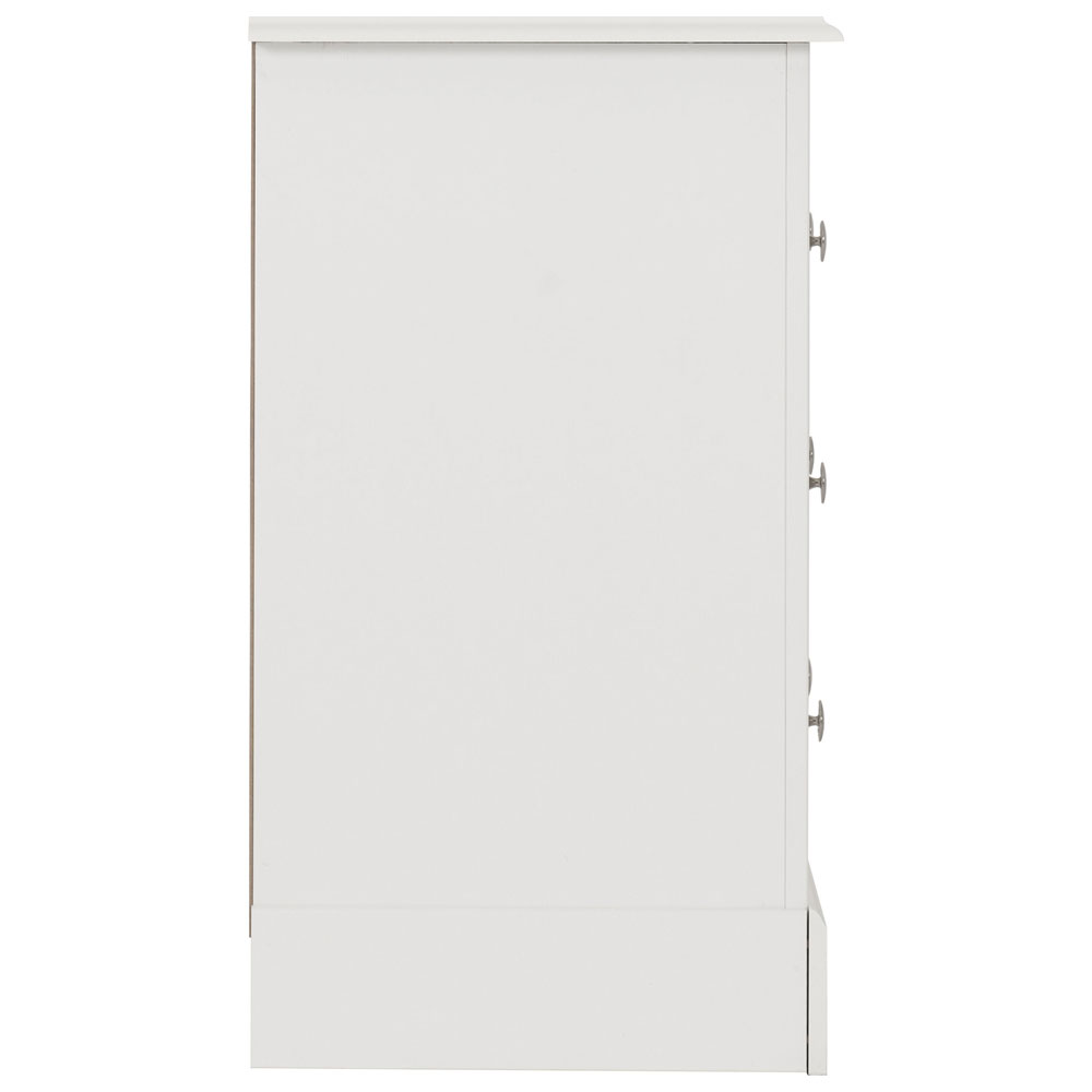 Iverion Wooden Chest Of 3 Drawers in White