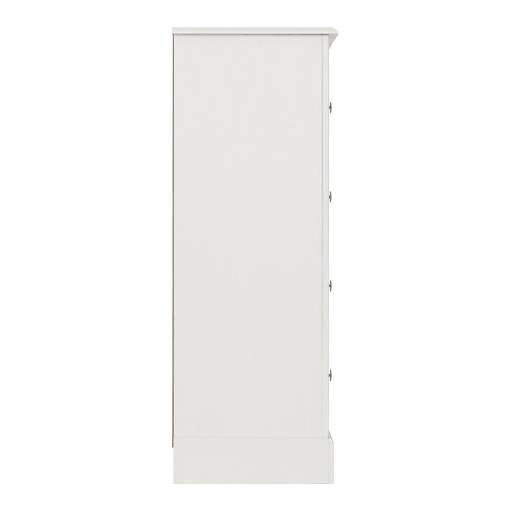 Iverion Wooden Chest Of 5 Drawers in White