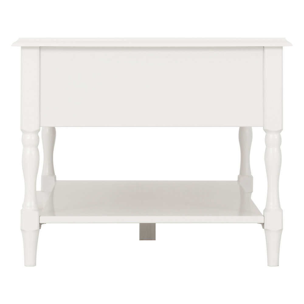 Iverion Wooden Coffee Table with 2 Drawers in White