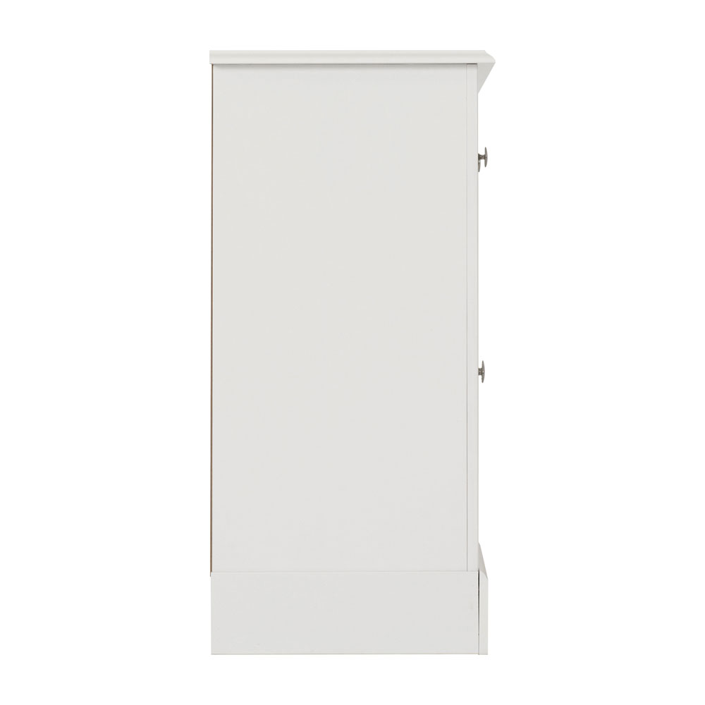 Iverion Wooden Sideboard with 2 Doors 2 Drawers in White