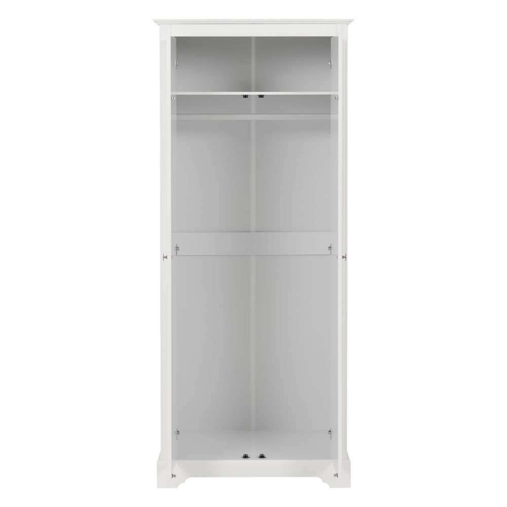 Iverion Wooden Wardrobe with 2 Doors in White