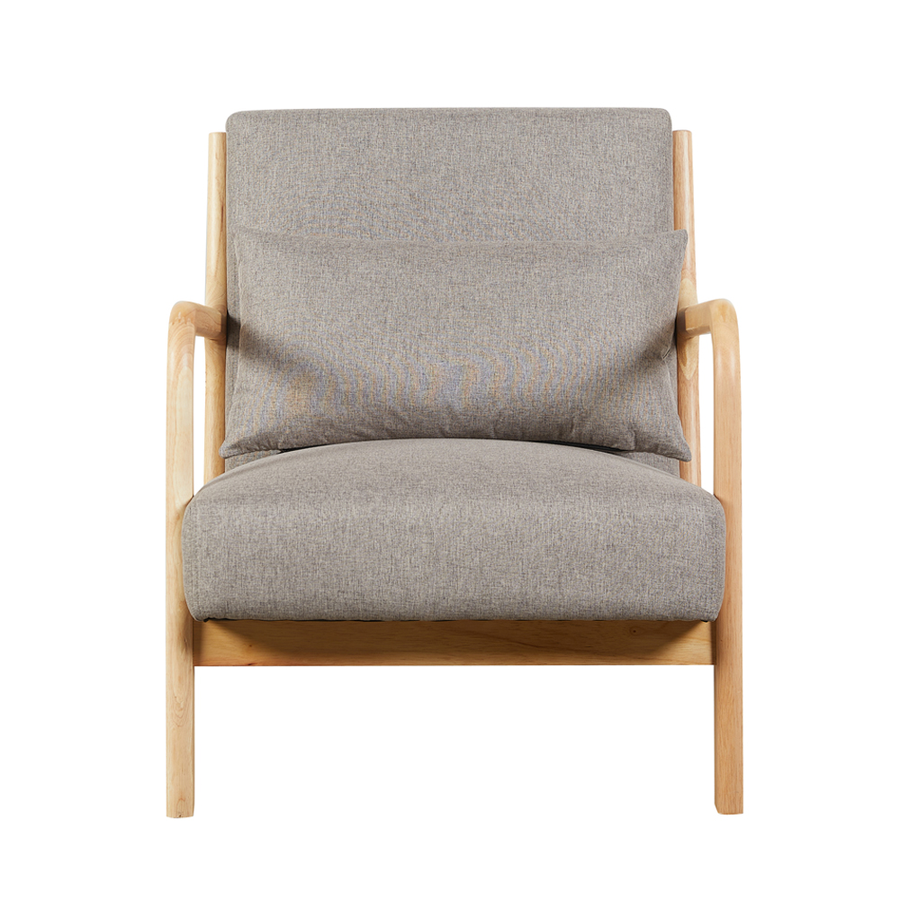 Iverox Fabric 2+1+1 Seater Sofa Set in Stone