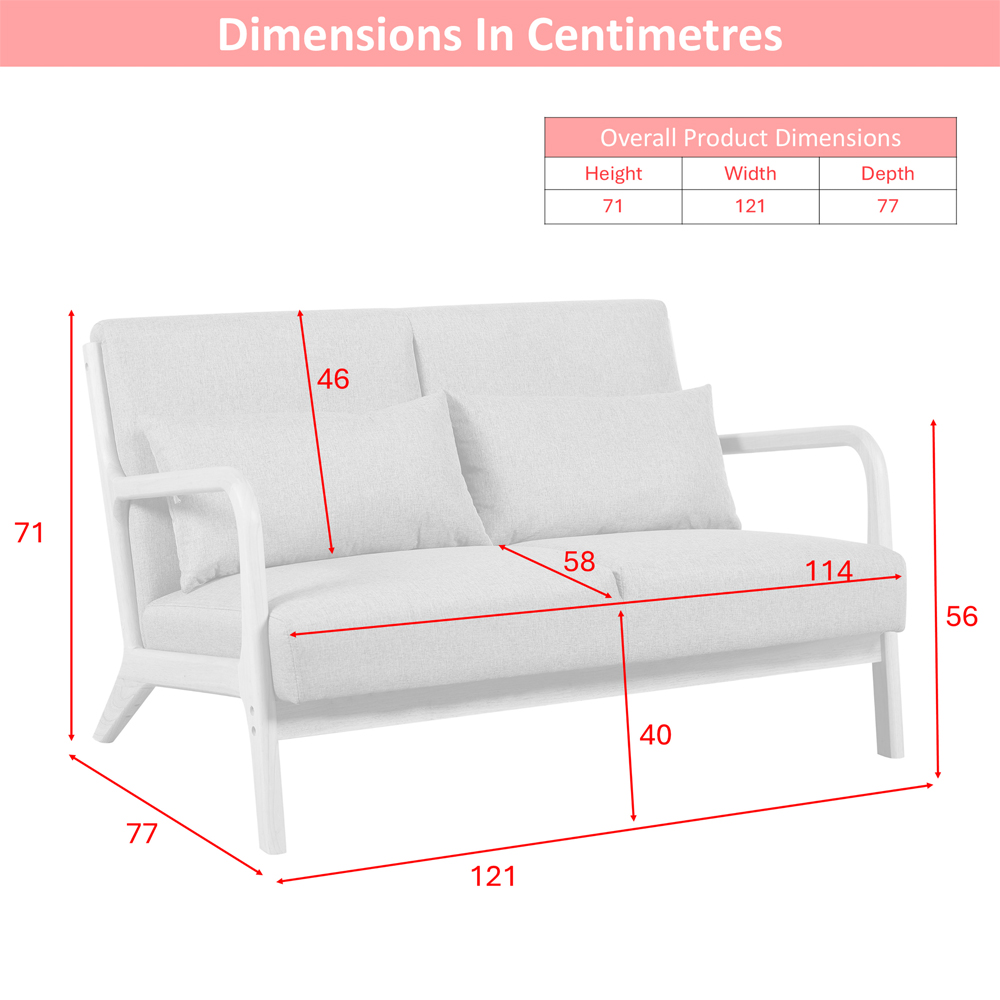 Picton Fabric 2+1+1 Seater Sofa in Rust