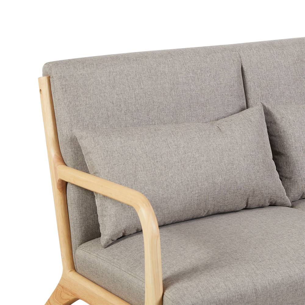 Iverox Fabric 2 Seater Sofa in Stone