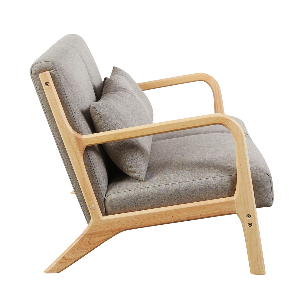 Iverox Fabric 2 Seater Sofa in Stone