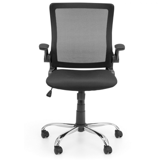 Ickett Mesh Fabric Upholstered Home And Office Chair In Black_2