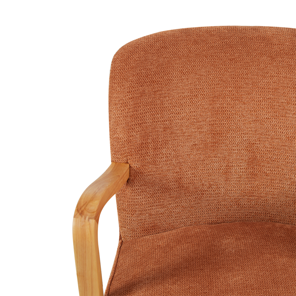 Ivorel Fabric Accent Chair in Copper