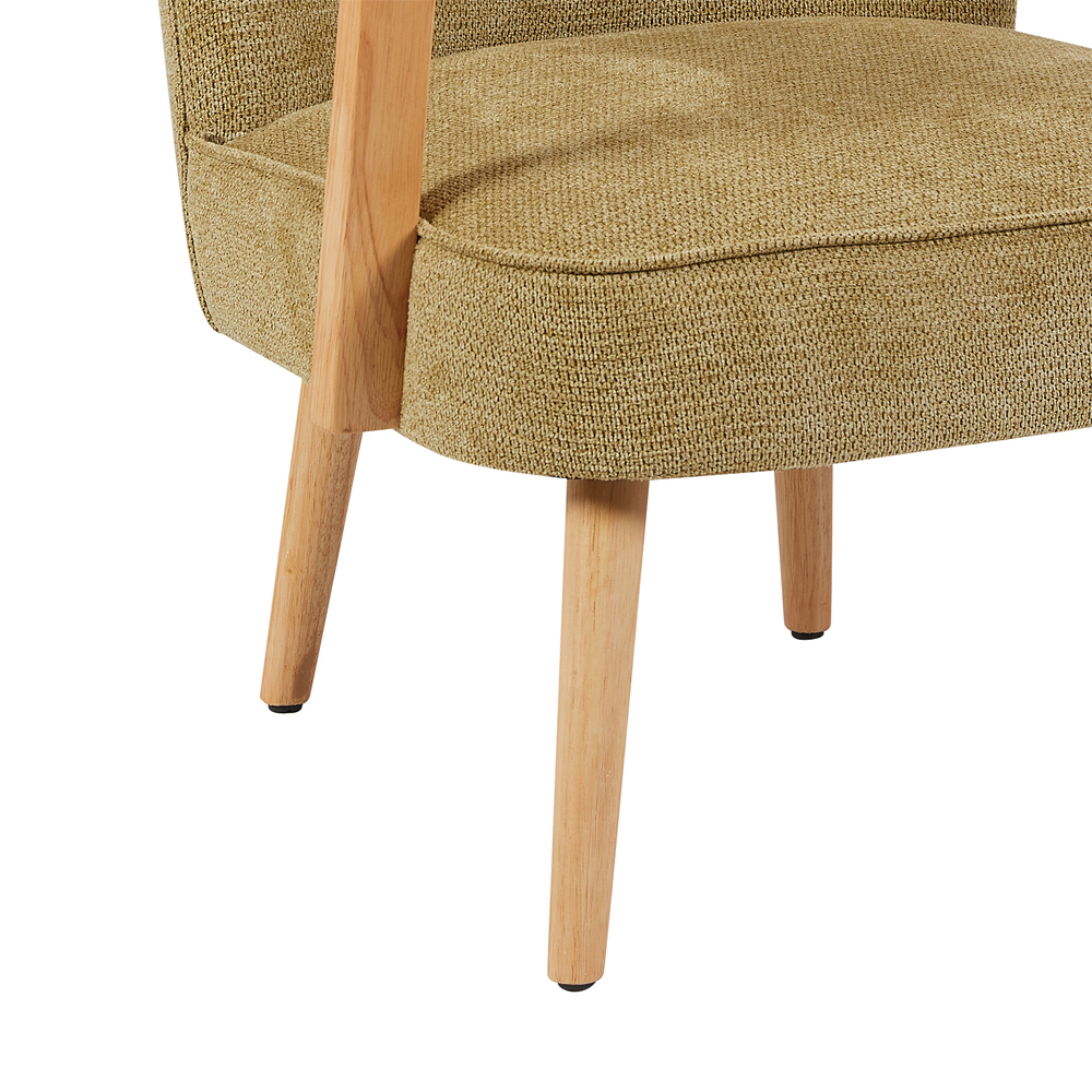 Ivorel Fabric Accent Chair in Forest Green