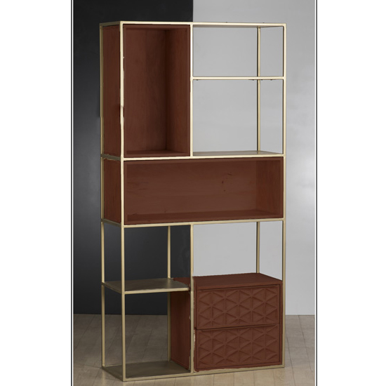 Product photograph of Ivoran Wooden Bookcase In Rich Walnut from Furniture in Fashion