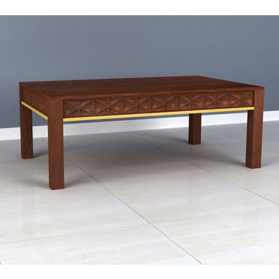 Photo of Ivoran wooden coffee table in rich walnut