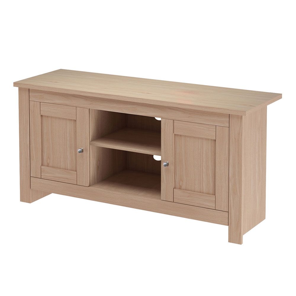 Ixonel Wooden TV Stand with 2 Doors in Natural