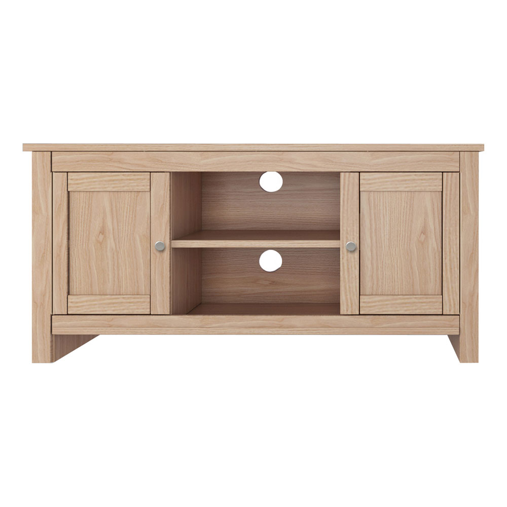 Ixonel Wooden TV Stand with 2 Doors in Natural