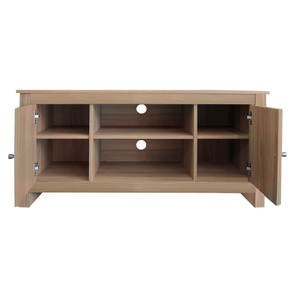 Ixonel Wooden TV Stand with 2 Doors in Natural