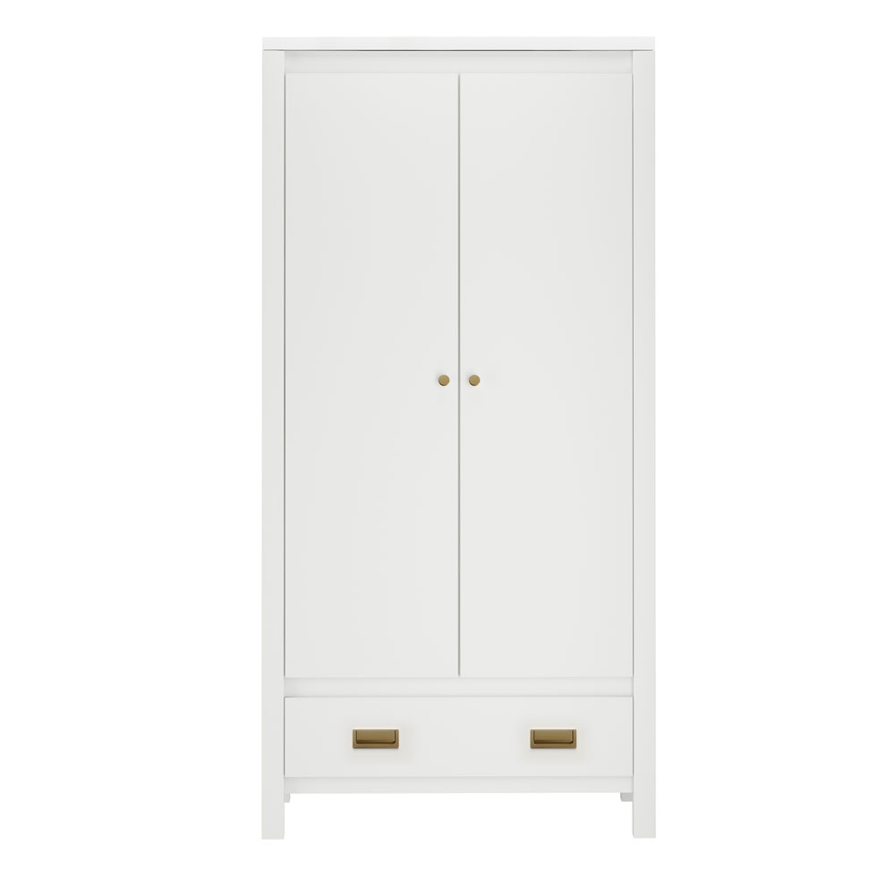 Ixtano Wooden Wardrobe with 2 Doors in White