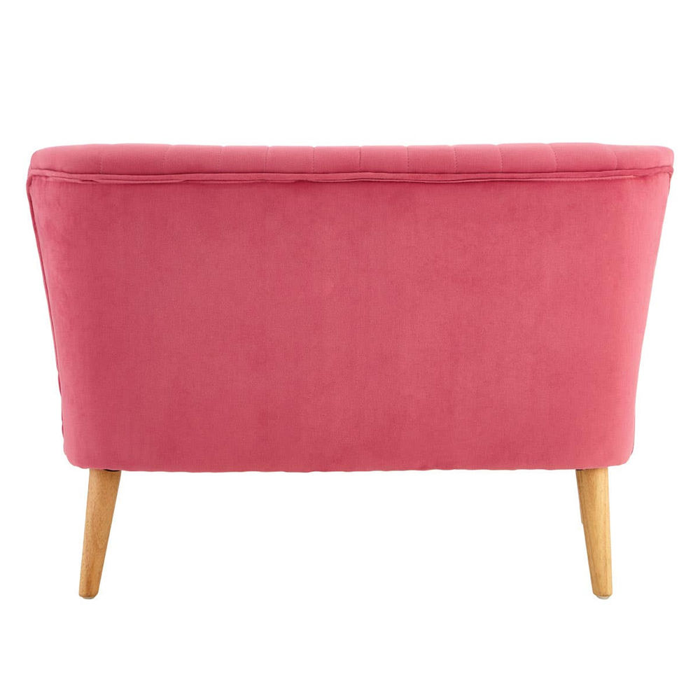 Izeno Velvet 2 Seater Sofa in Pink