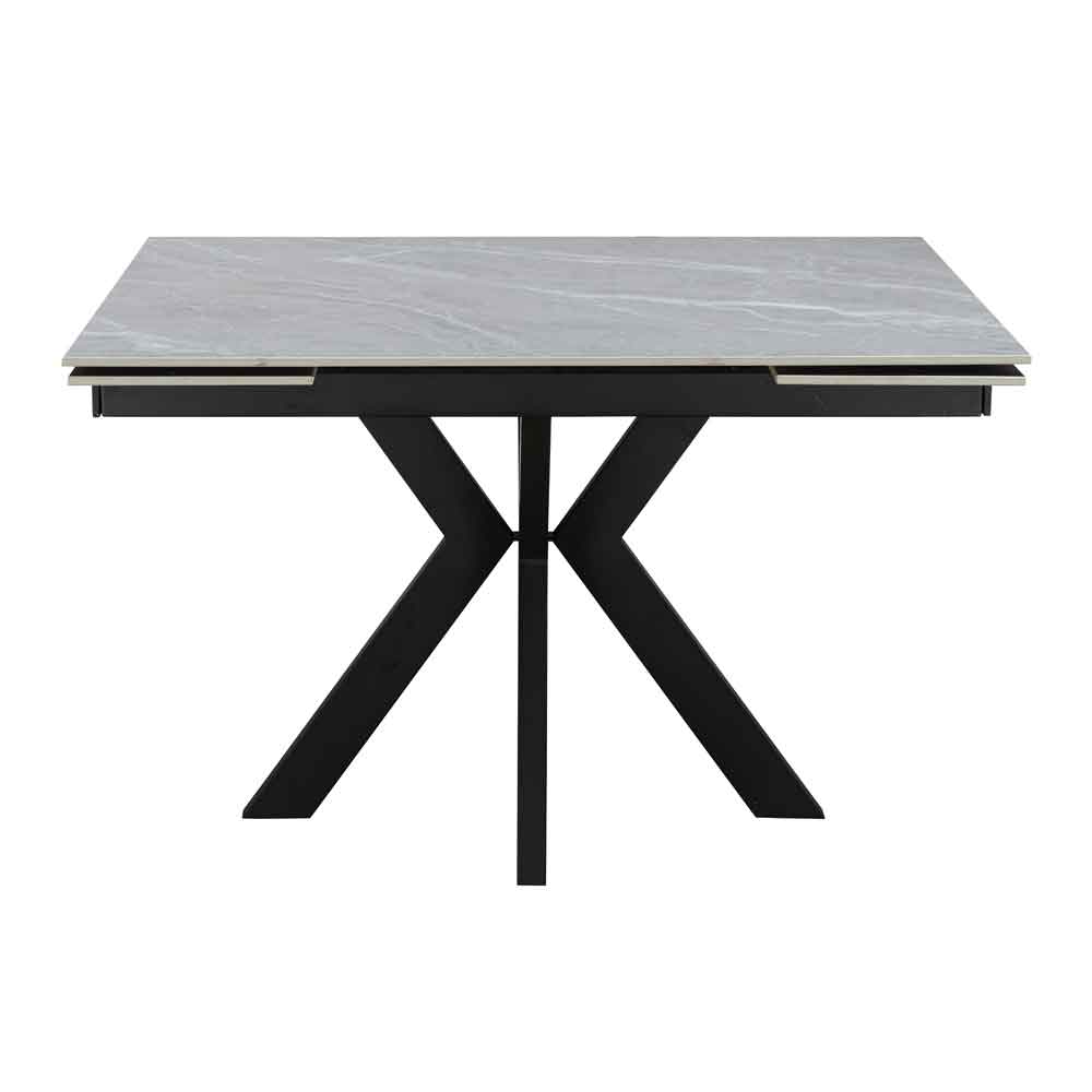Izenor Ceramic Extending Dining Table in Matt Grey