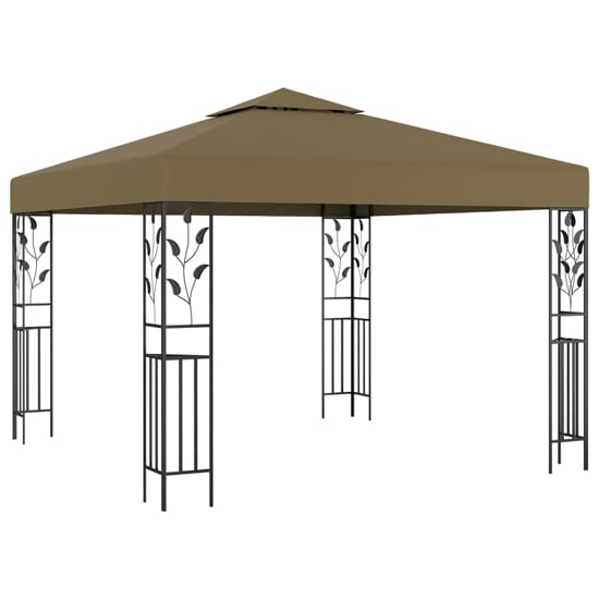 Jack 3m x 3m Gazebo In Taupe With LED Lights