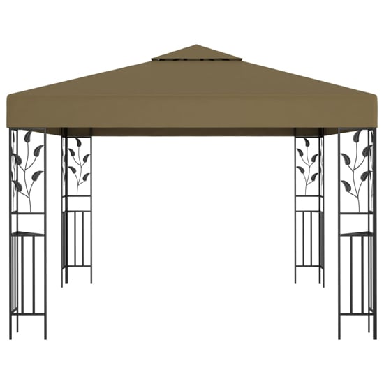 Jack 3m x 3m Gazebo In Taupe With LED Lights