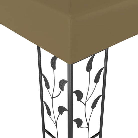 Jack 3m x 3m Gazebo In Taupe With LED Lights