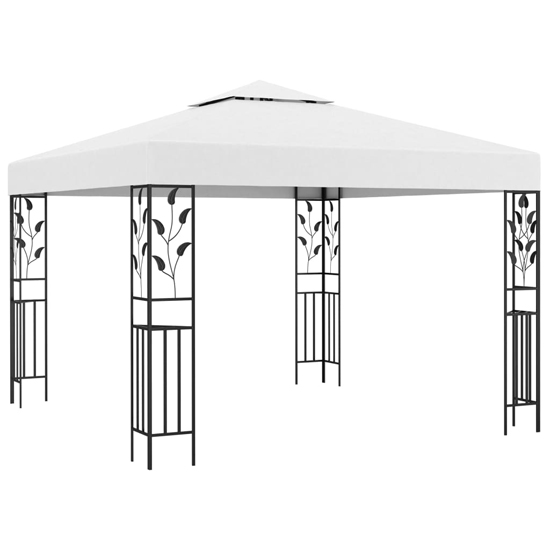 Jack 3m x 3m Gazebo In White With LED Lights