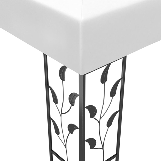 Jack 3m x 3m Gazebo In White With LED Lights