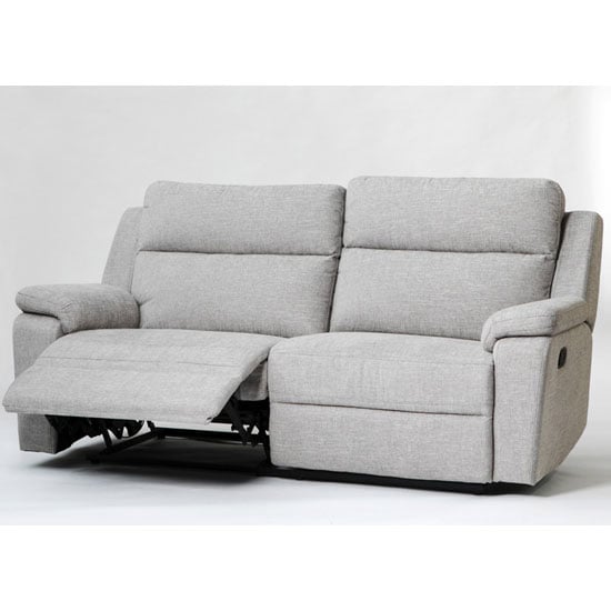 Product photograph of Jackson Fabric 3 Seater Recliner Sofa In Beige from Furniture in Fashion