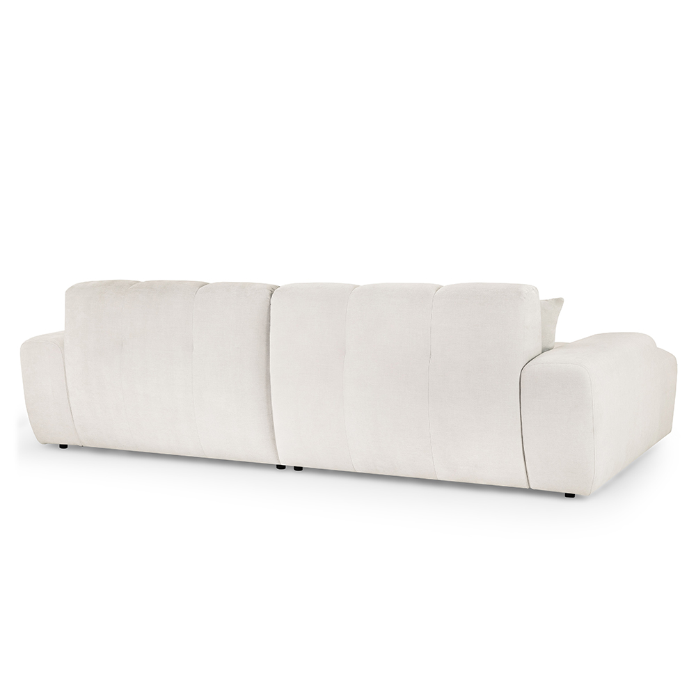 Jackson Fabric Left Hand Corner Sofa In Beige