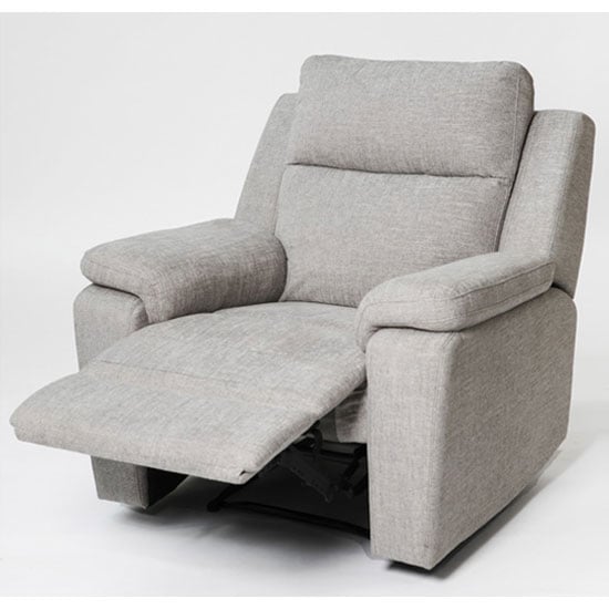 Product photograph of Jackson Fabric Recliner Armchair In Beige from Furniture in Fashion