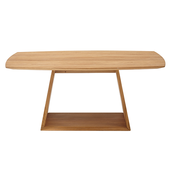 Jacobstad Boat Shaped Wooden Coffee Table In Oak Furniture in Fashion