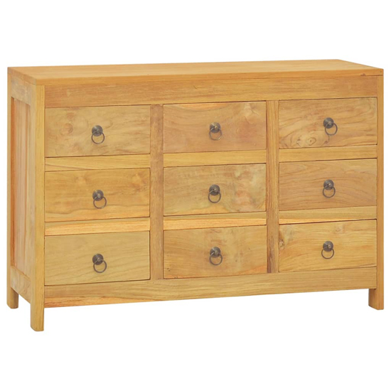 Read more about Jacop solid teak wood chest of 9 drawers in natural