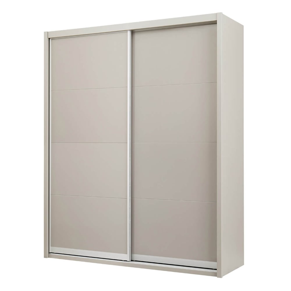 Read more about Jaffrey high gloss wardrobe with 2 sliding doors in grey