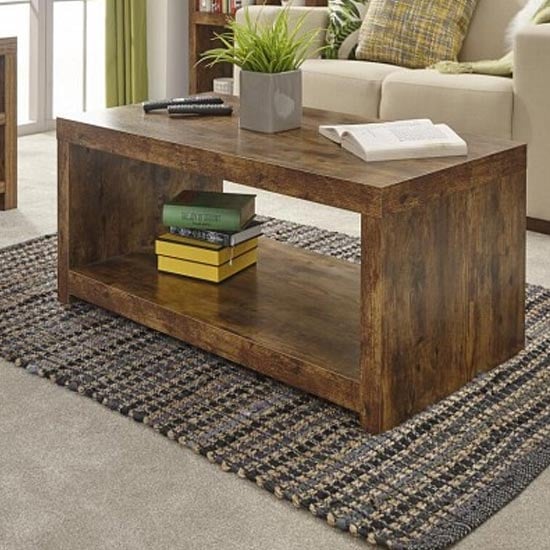 Read more about Jawcraig wooden coffee table with shelf in mango