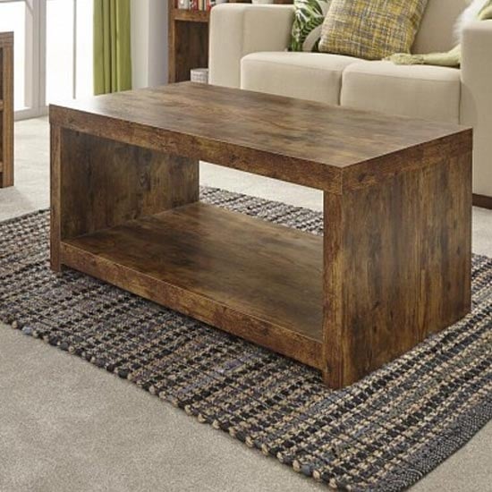 Jawcraig Wooden Coffee Table With Shelf In Mango_2
