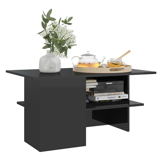 Jalie High Gloss Coffee Table With Undershelf In Black_2
