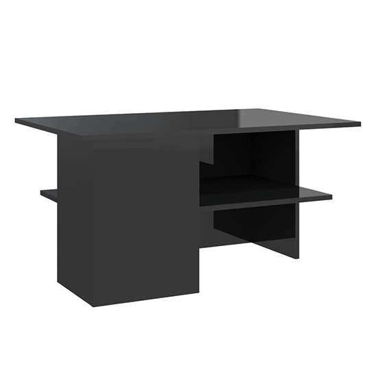 Jalie High Gloss Coffee Table With Undershelf In Black_3