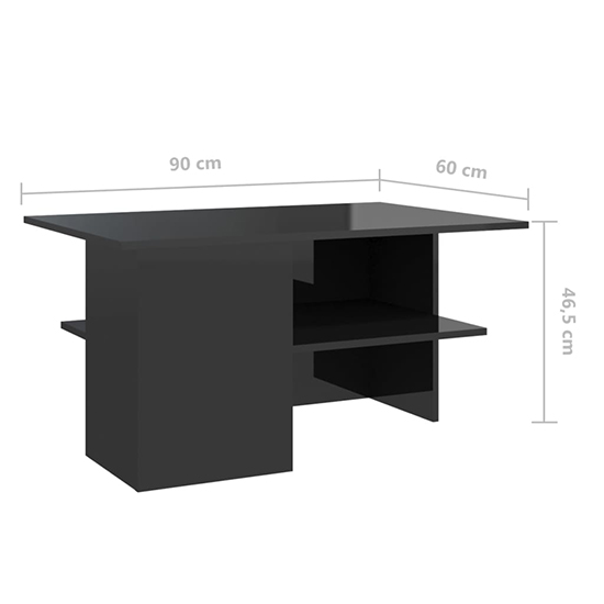 Jalie High Gloss Coffee Table With Undershelf In Black_5