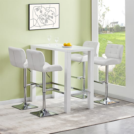 Jam Rectangular Glass Top High Gloss Bar Table In White_5