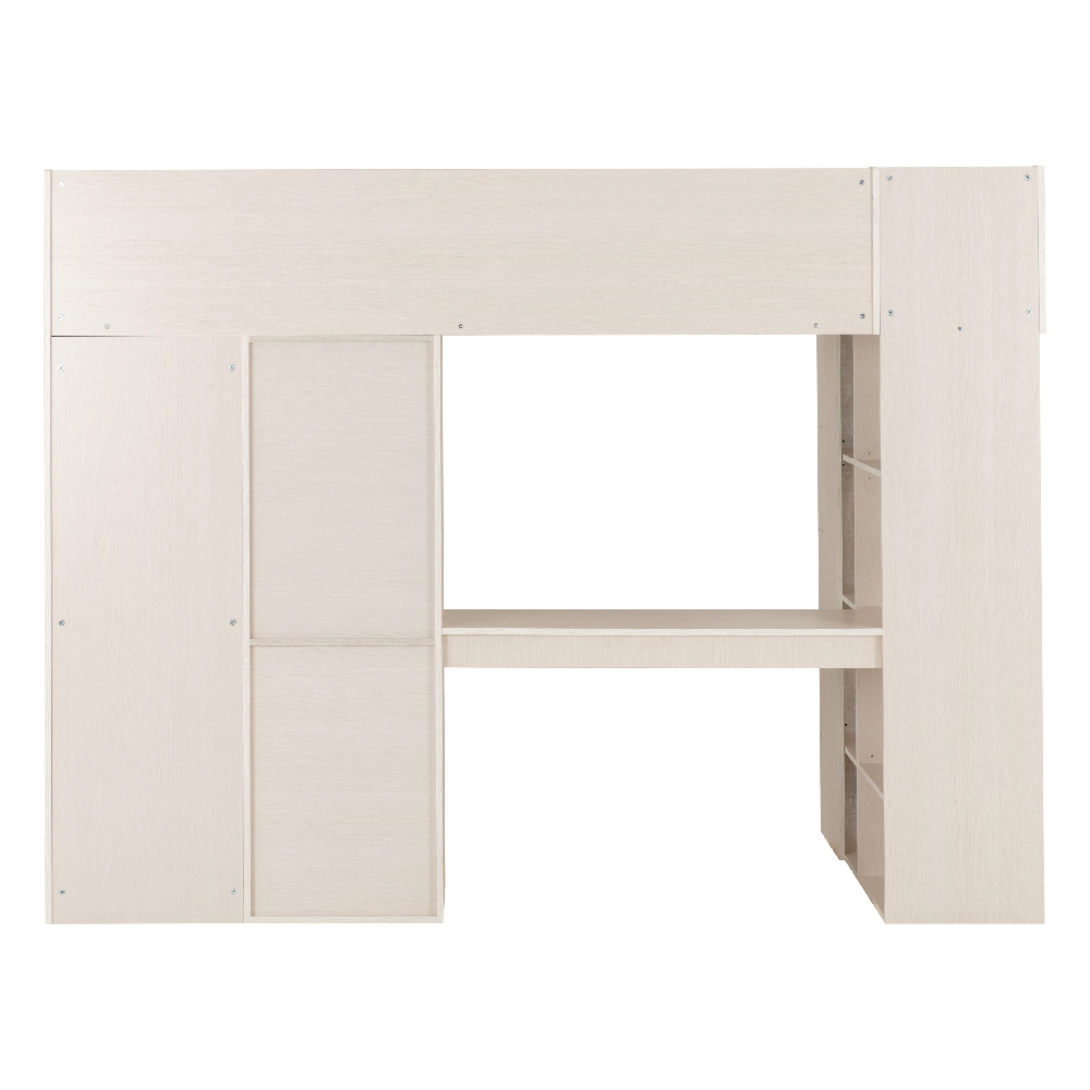 Jamaica Wooden Childer Sleeper Bed With 3 Drawers In White Grey