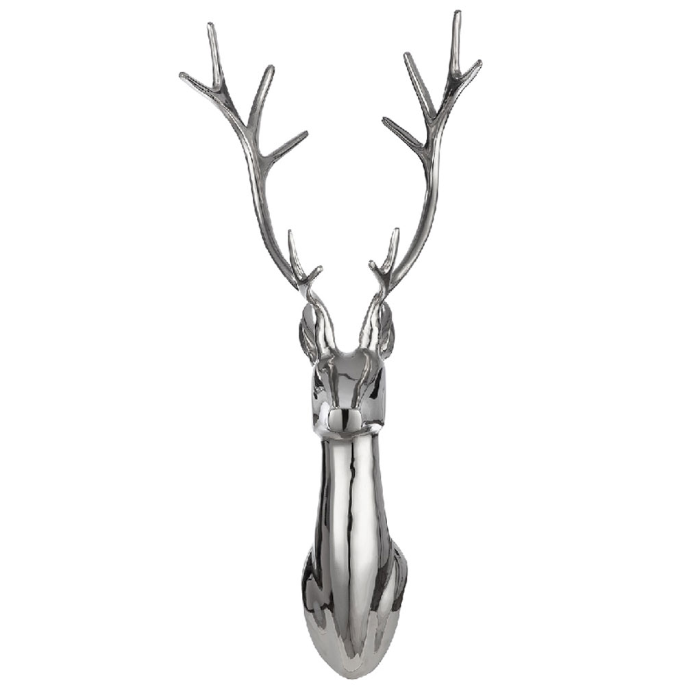 Jamie Aluminum Deer Wall Art in Silver